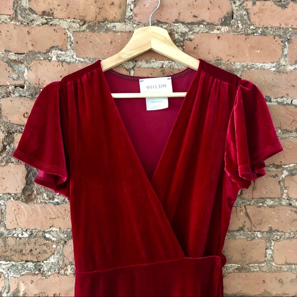 bhldn thrive velvet dress